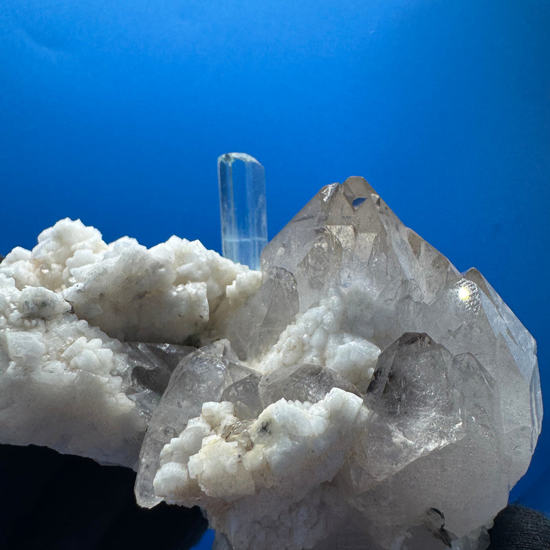 Aquamarine and Quartz Specimen - 239g