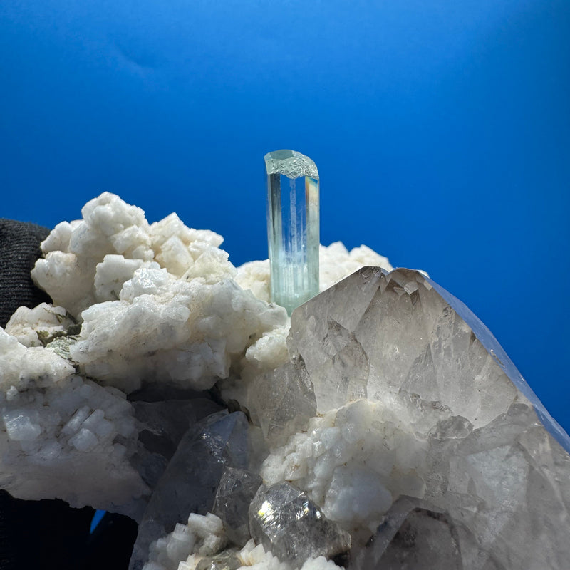 Aquamarine and Quartz Specimen - 239g