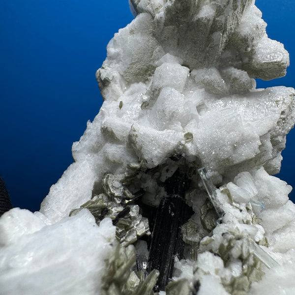 Black Tourmline and Aquarmarine Specimen - 426g