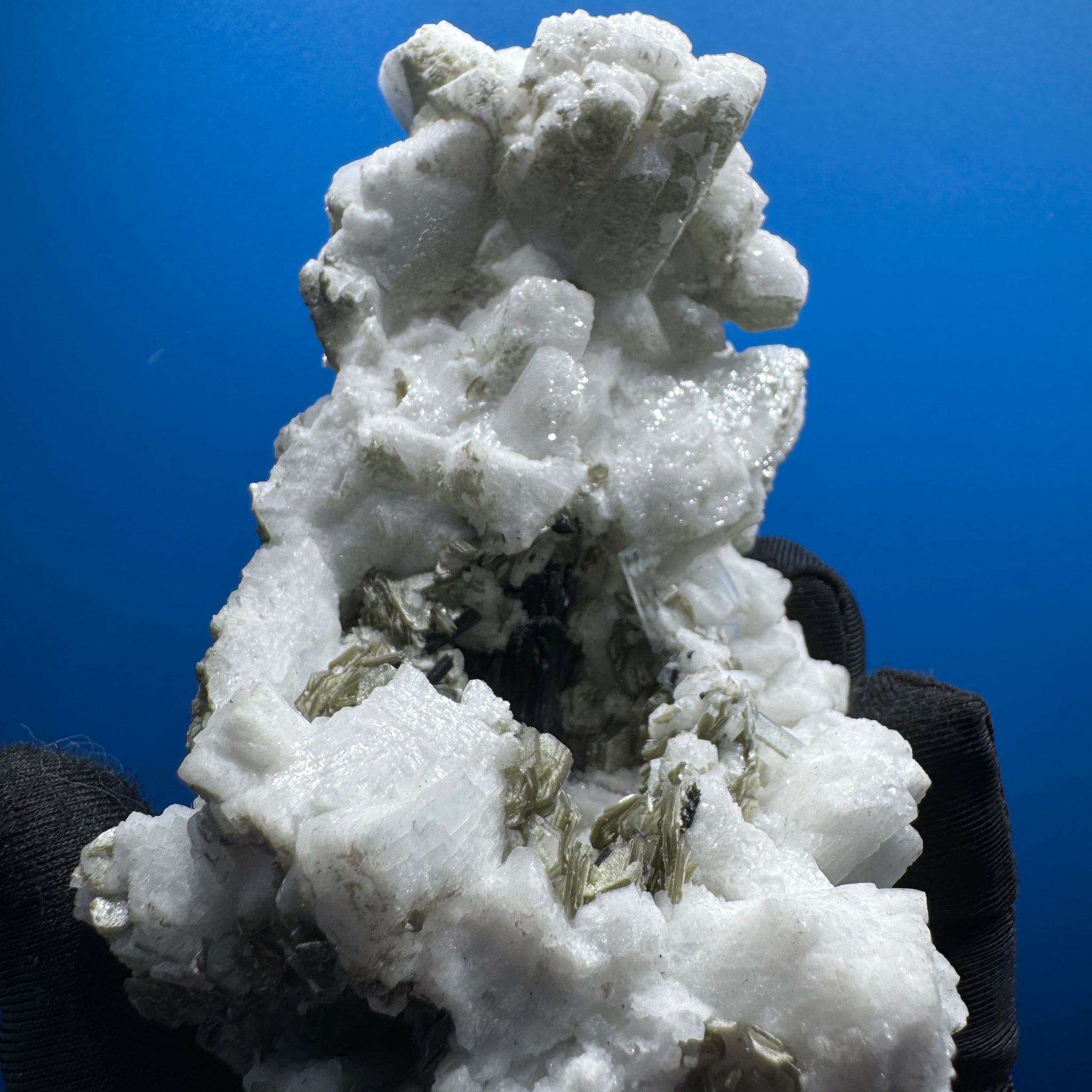 Black Tourmline and Aquarmarine Specimen - 426g