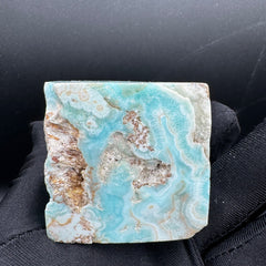 Blue Aragonite Freeform Cube - 296g