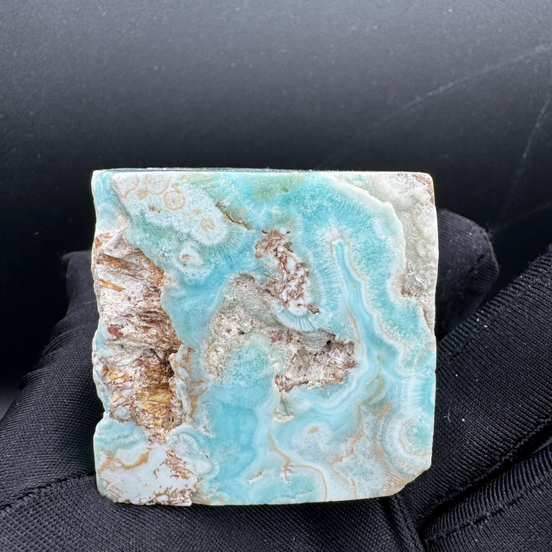 Blue Aragonite Freeform Cube - 296g