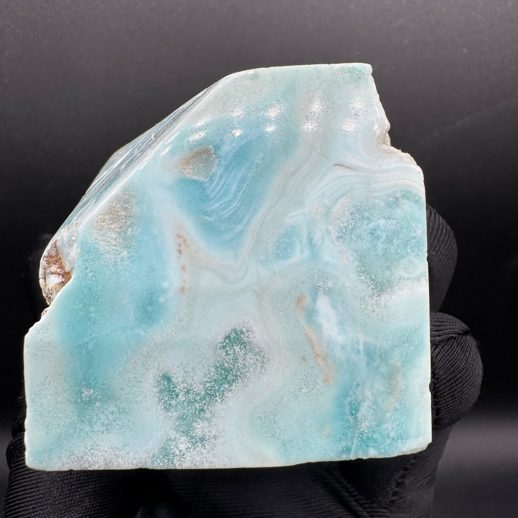 Blue Aragonite Freeform Cube - 296g