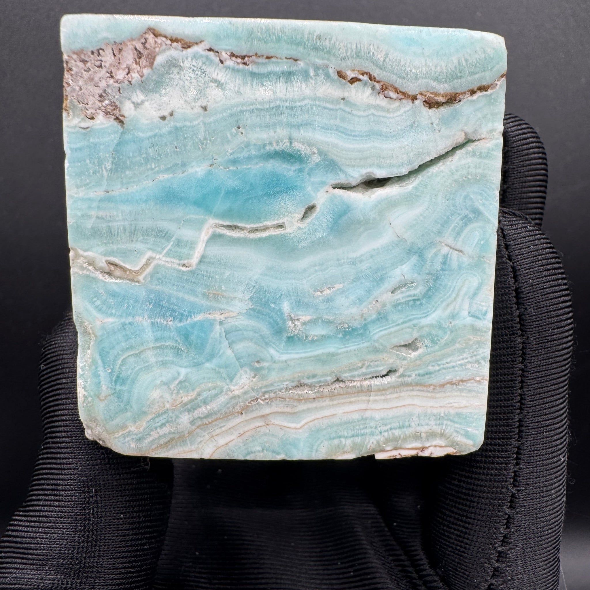Blue Aragonite Freeform Cube - 296g