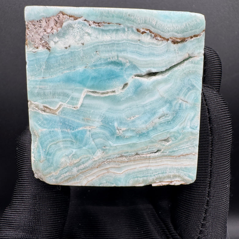 Blue Aragonite Freeform Cube - 296g