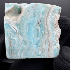Blue Aragonite Freeform Cube - 296g