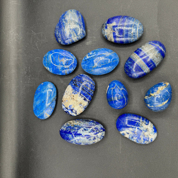 Lapis Palm Stones - Sold By Piece