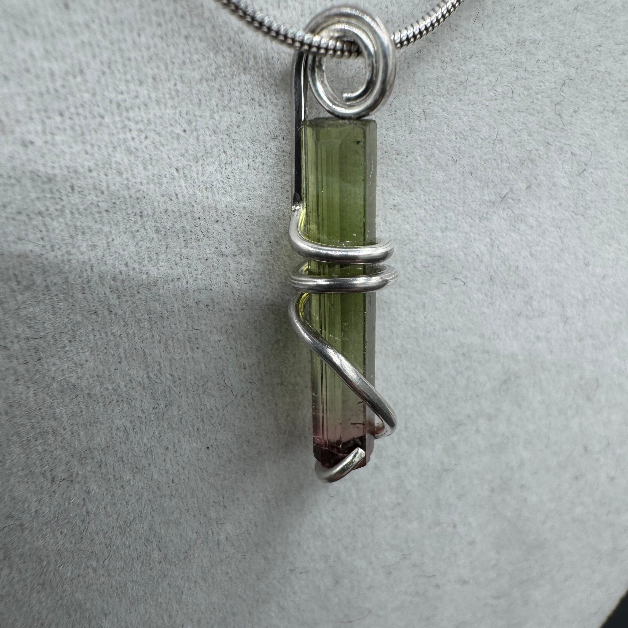 Watermelon Tourmaline Pendant