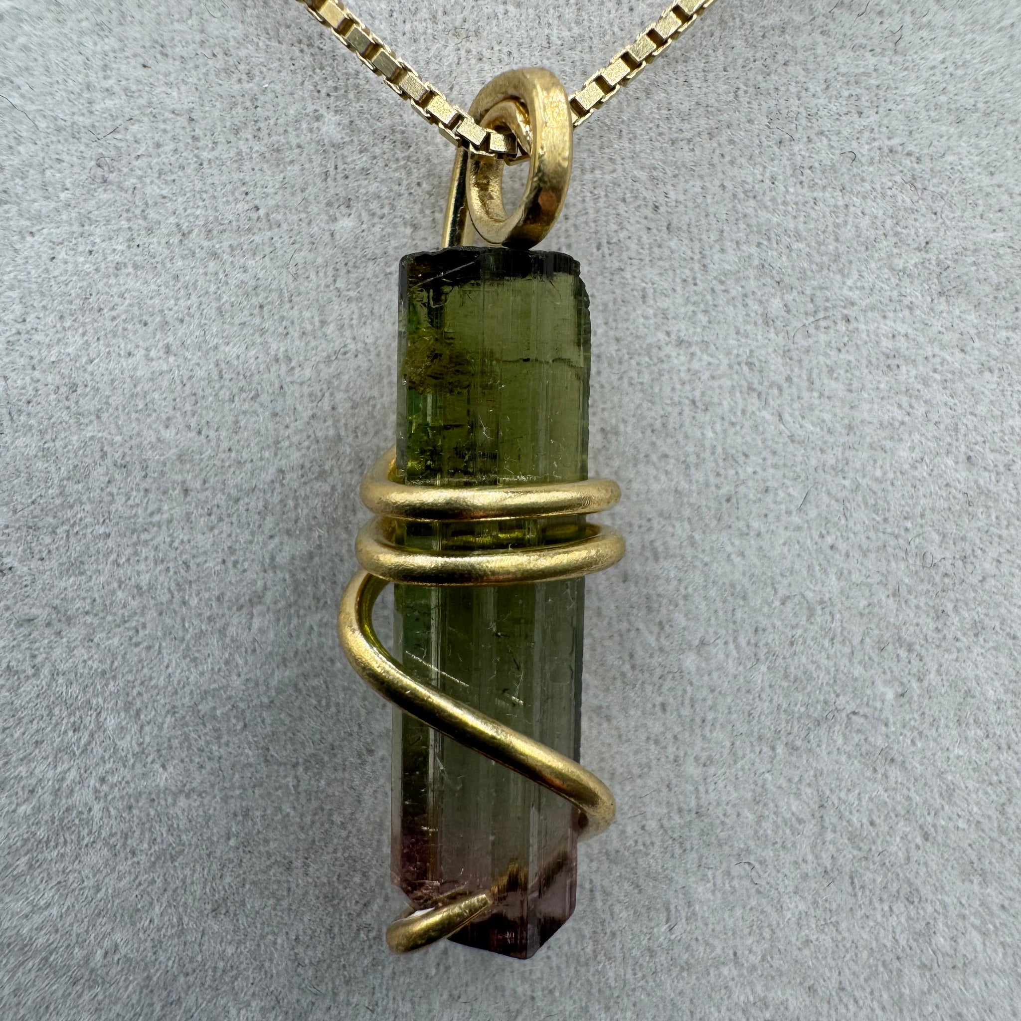 Watermelon Tourmaline Pendant