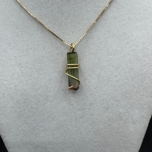 Watermelon Tourmaline Pendant