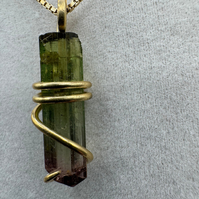 Watermelon Tourmaline Pendant