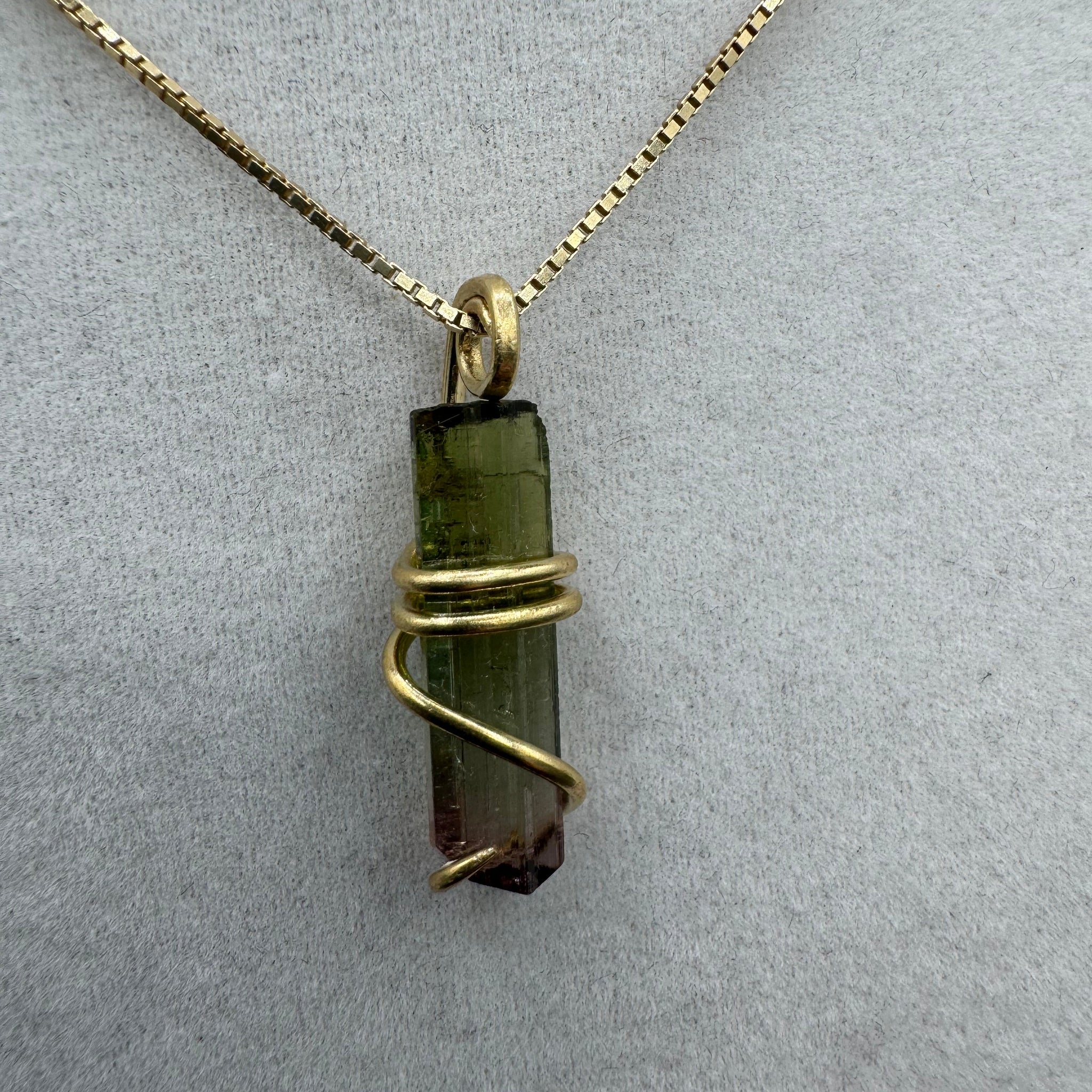 Watermelon Tourmaline Pendant