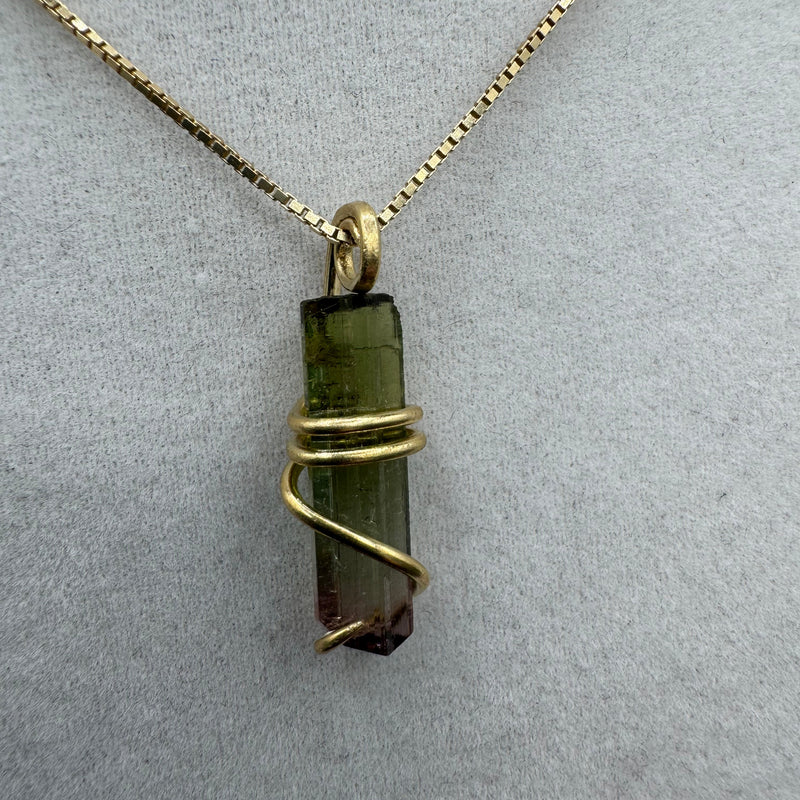 Watermelon Tourmaline Pendant