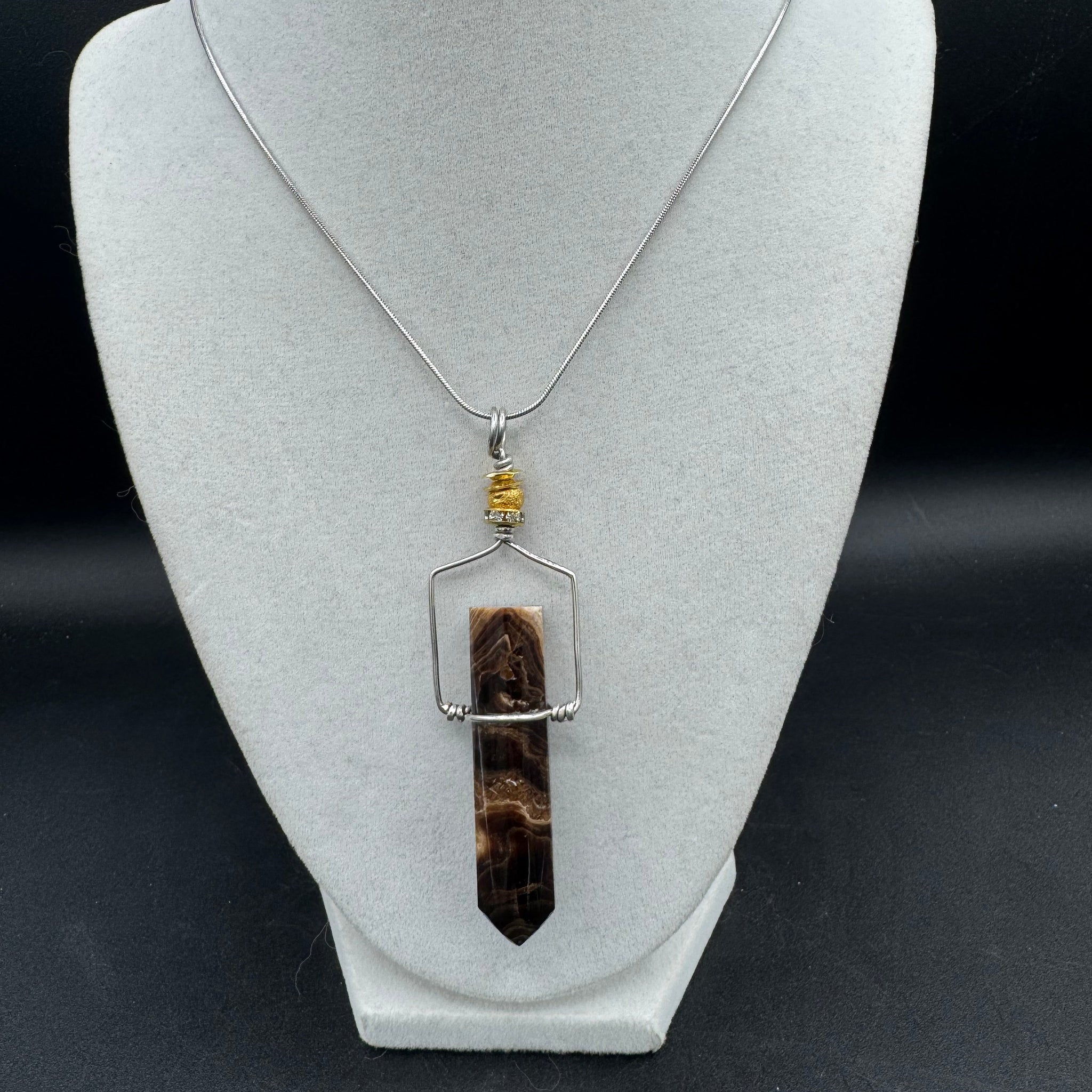 Chocolate Calcite Pendant - 18g