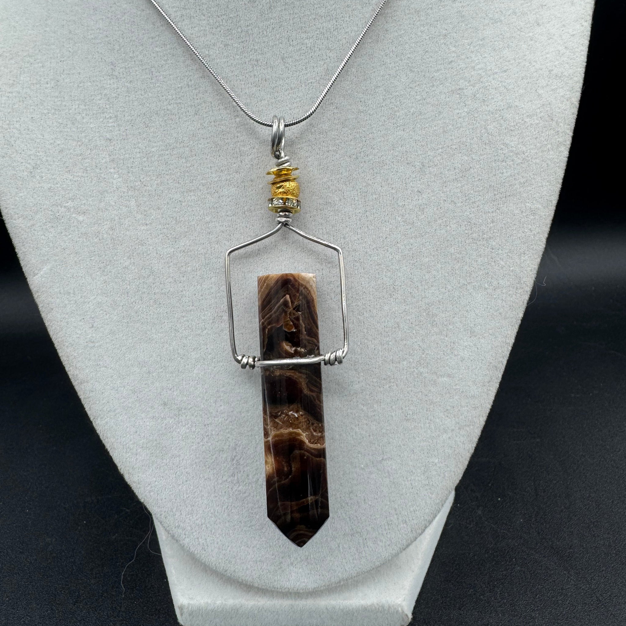 Chocolate Calcite Pendant - 18g
