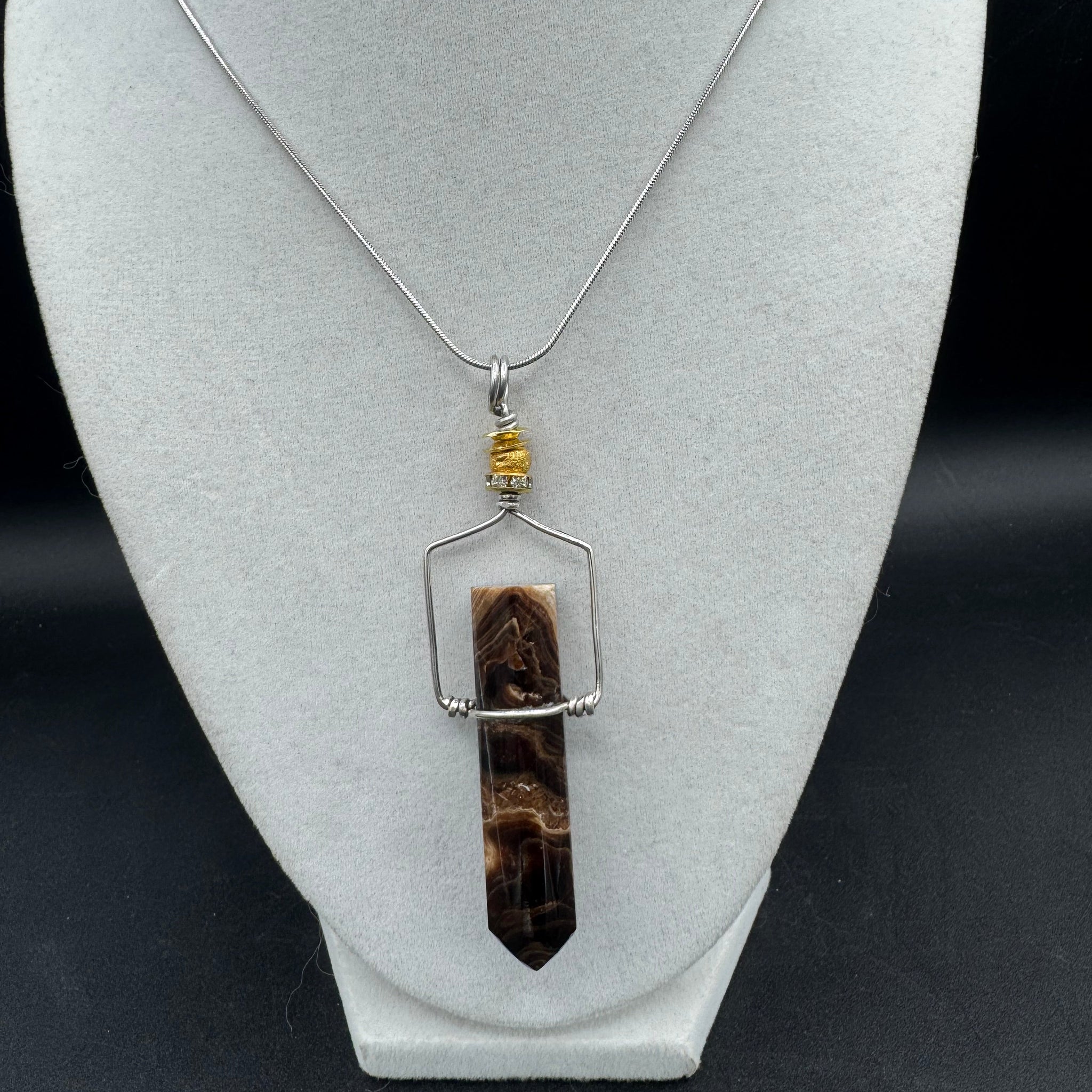 Chocolate Calcite Pendant - 18g