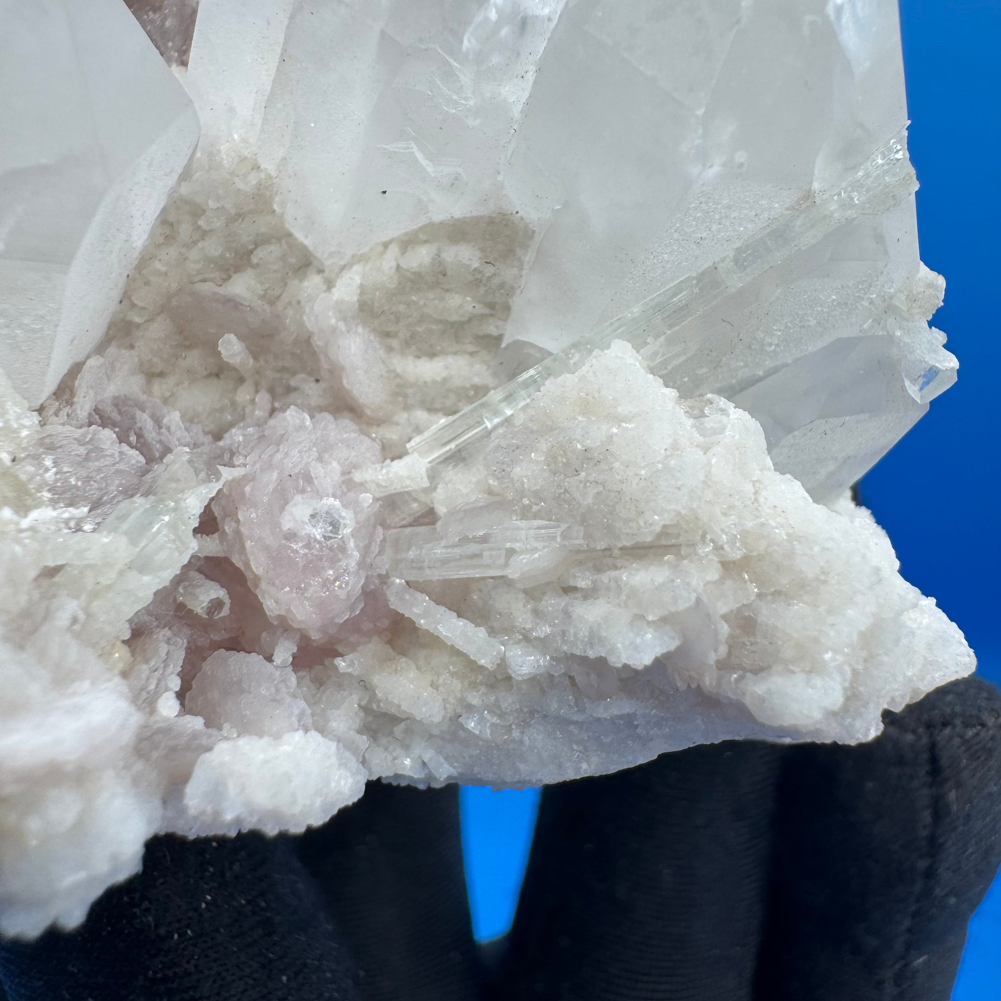 Quartz and Tourmaline Specimen - 356g