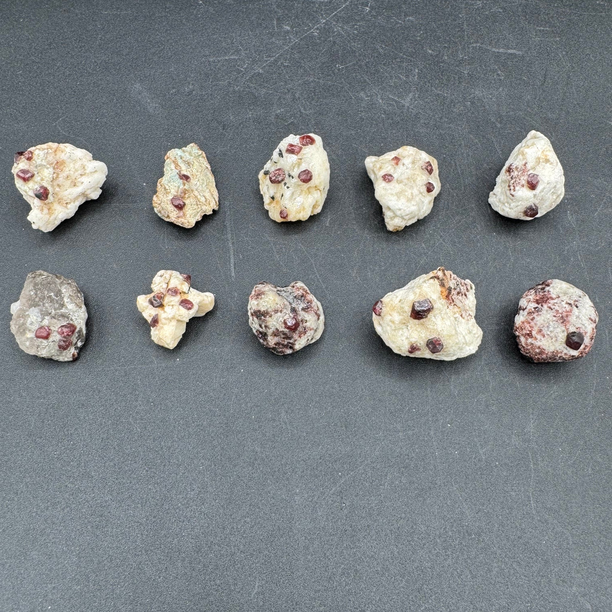 10pc Garnet Lot - 169g