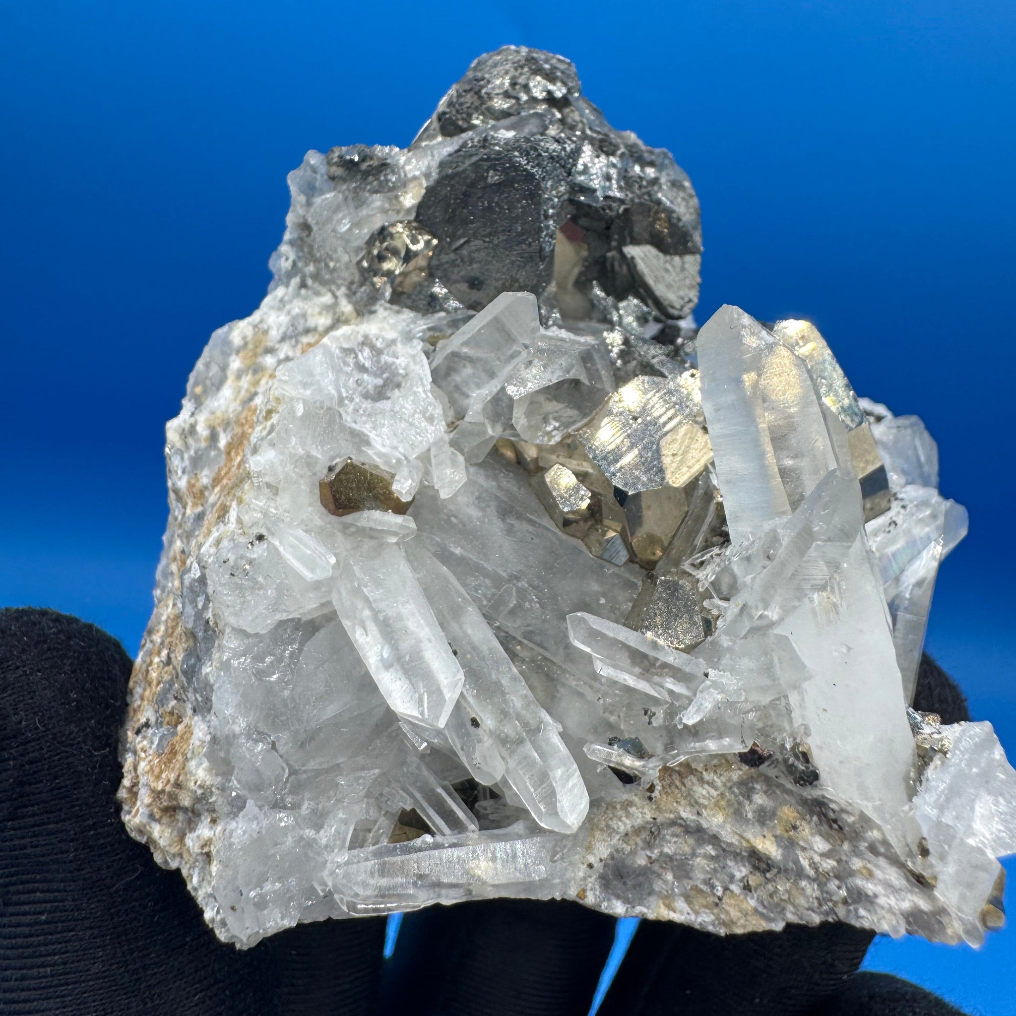 Pyrite and Quartz Specimen - 200g
