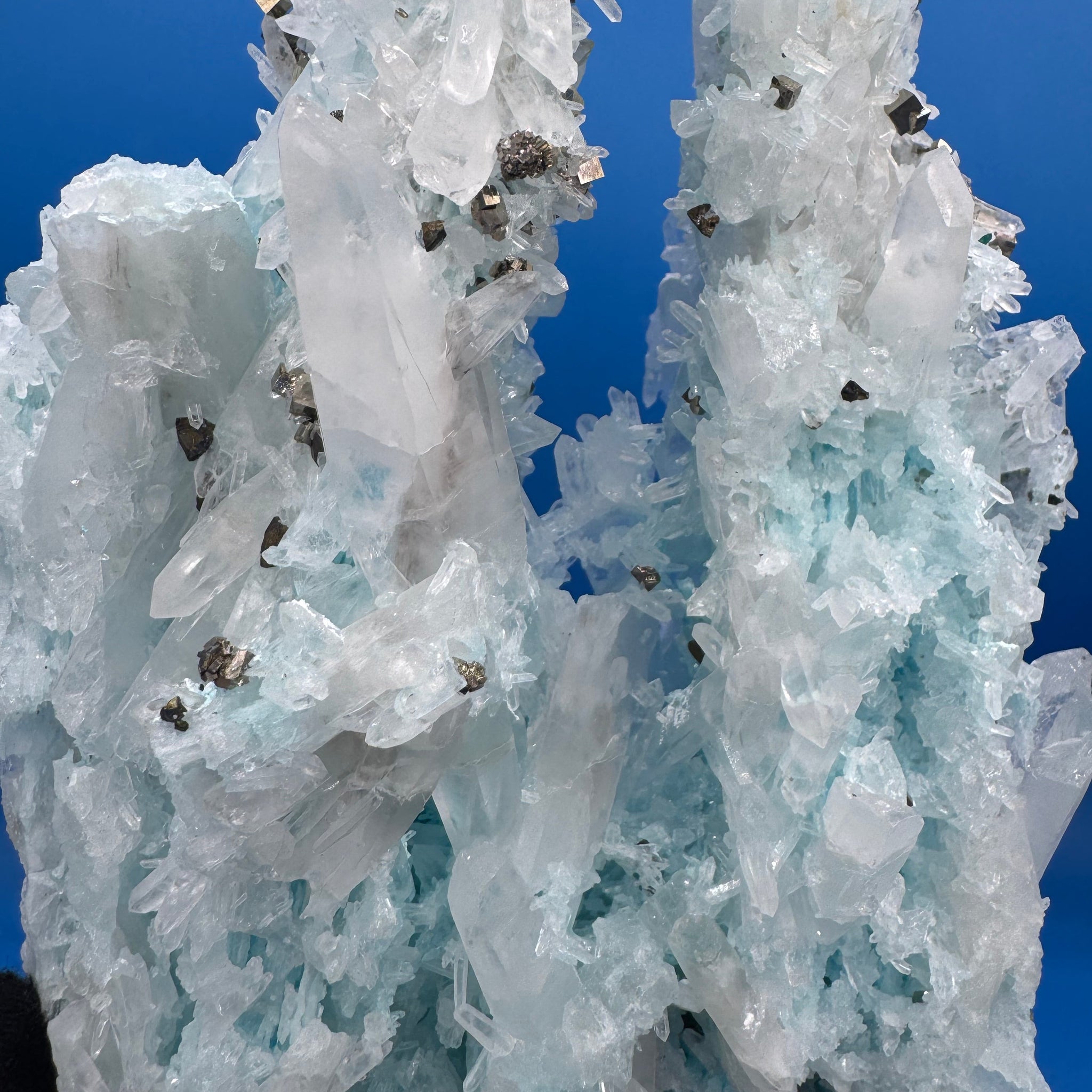 Gibbsite, Quartz and Pyrite Specimen - 718g