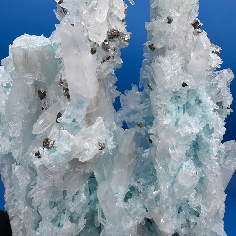 Gibbsite, Quartz and Pyrite Specimen - 718g