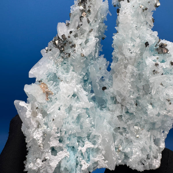 Gibbsite, Quartz and Pyrite Specimen - 718g