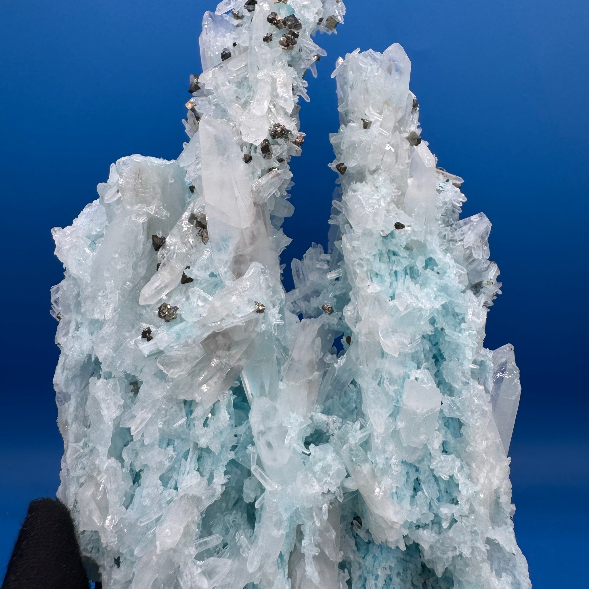 Gibbsite, Quartz and Pyrite Specimen - 718g