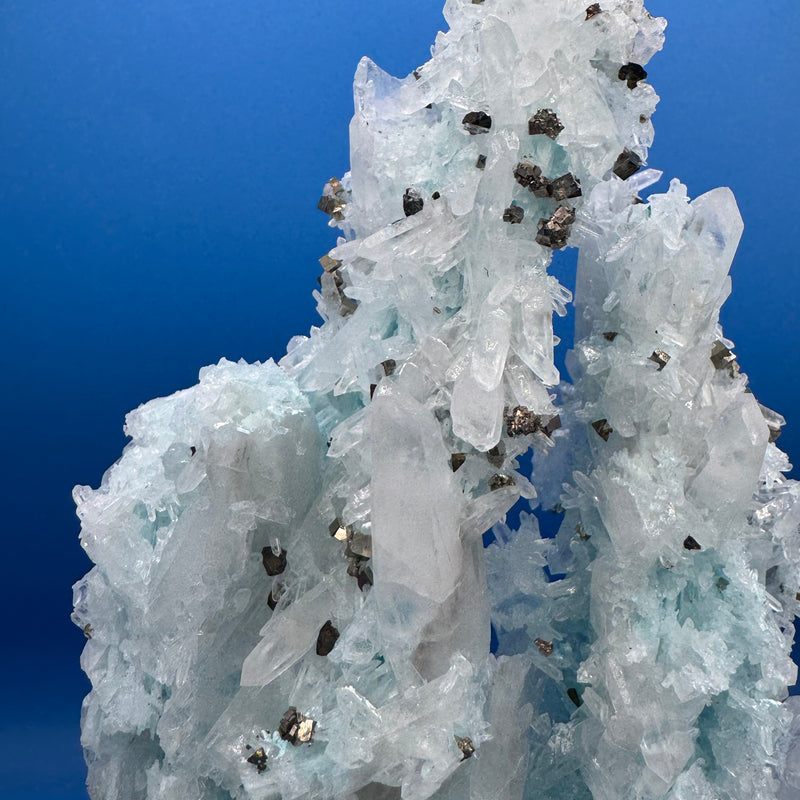 Gibbsite, Quartz and Pyrite Specimen - 718g