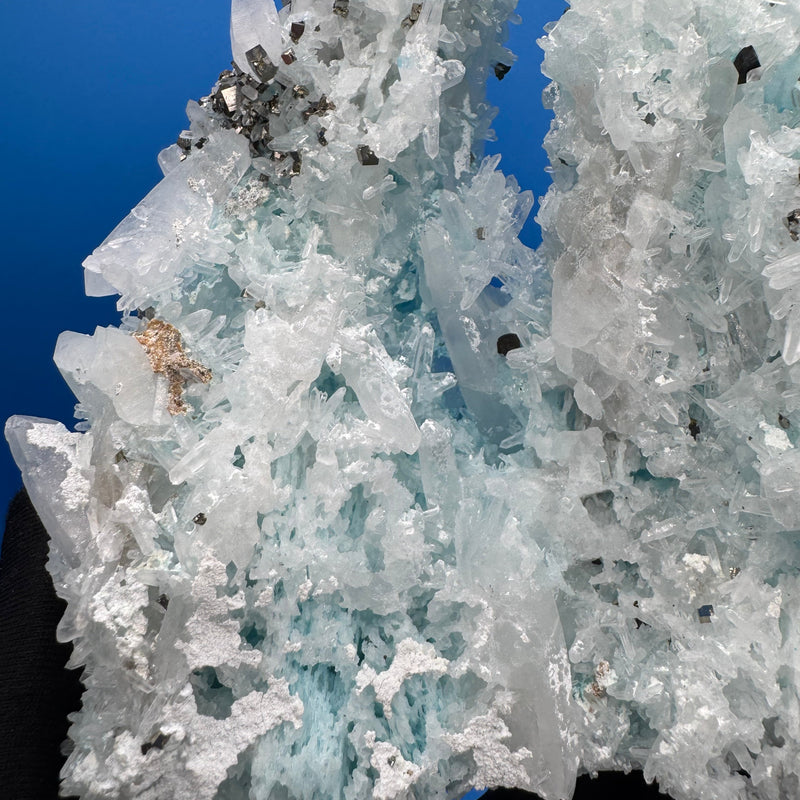 Gibbsite, Quartz and Pyrite Specimen - 718g