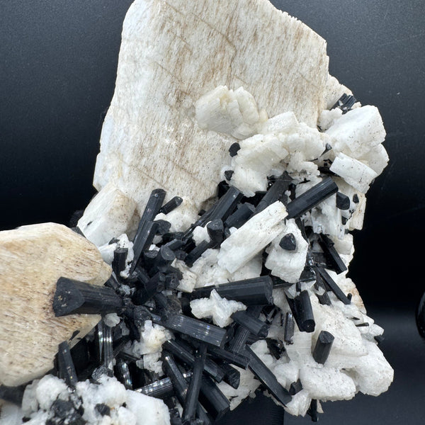 Feldspar and Black Tourmaline Specimen - 5.6lb