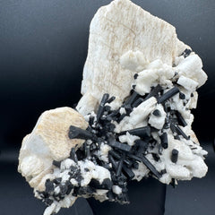 Feldspar and Black Tourmaline Specimen - 5.6lb