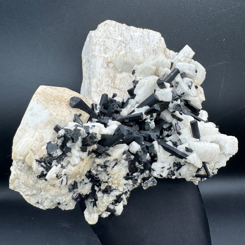 Feldspar and Black Tourmaline Specimen - 5.6lb