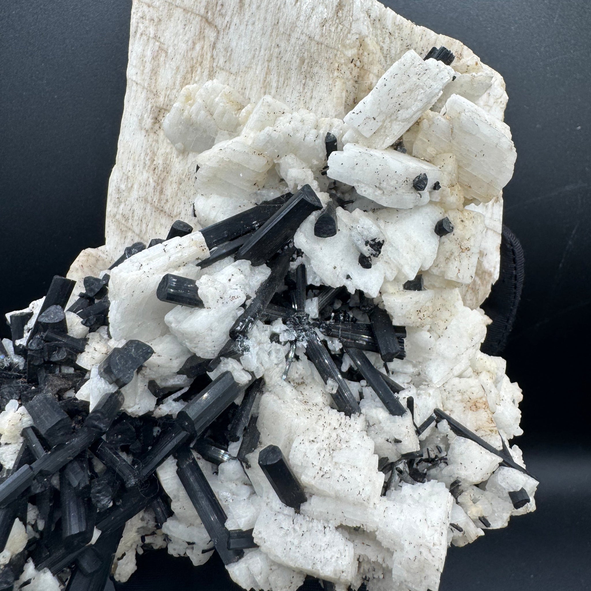 Feldspar and Black Tourmaline Specimen - 5.6lb