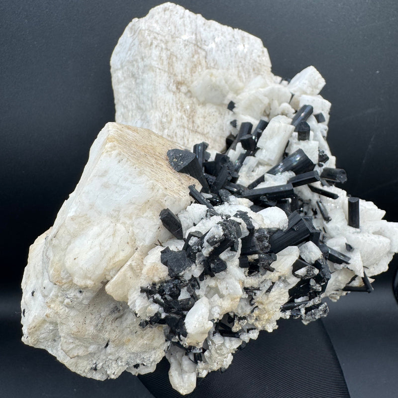Feldspar and Black Tourmaline Specimen - 5.6lb
