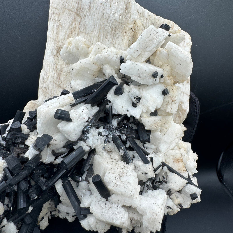 Feldspar and Black Tourmaline Specimen - 5.6lb