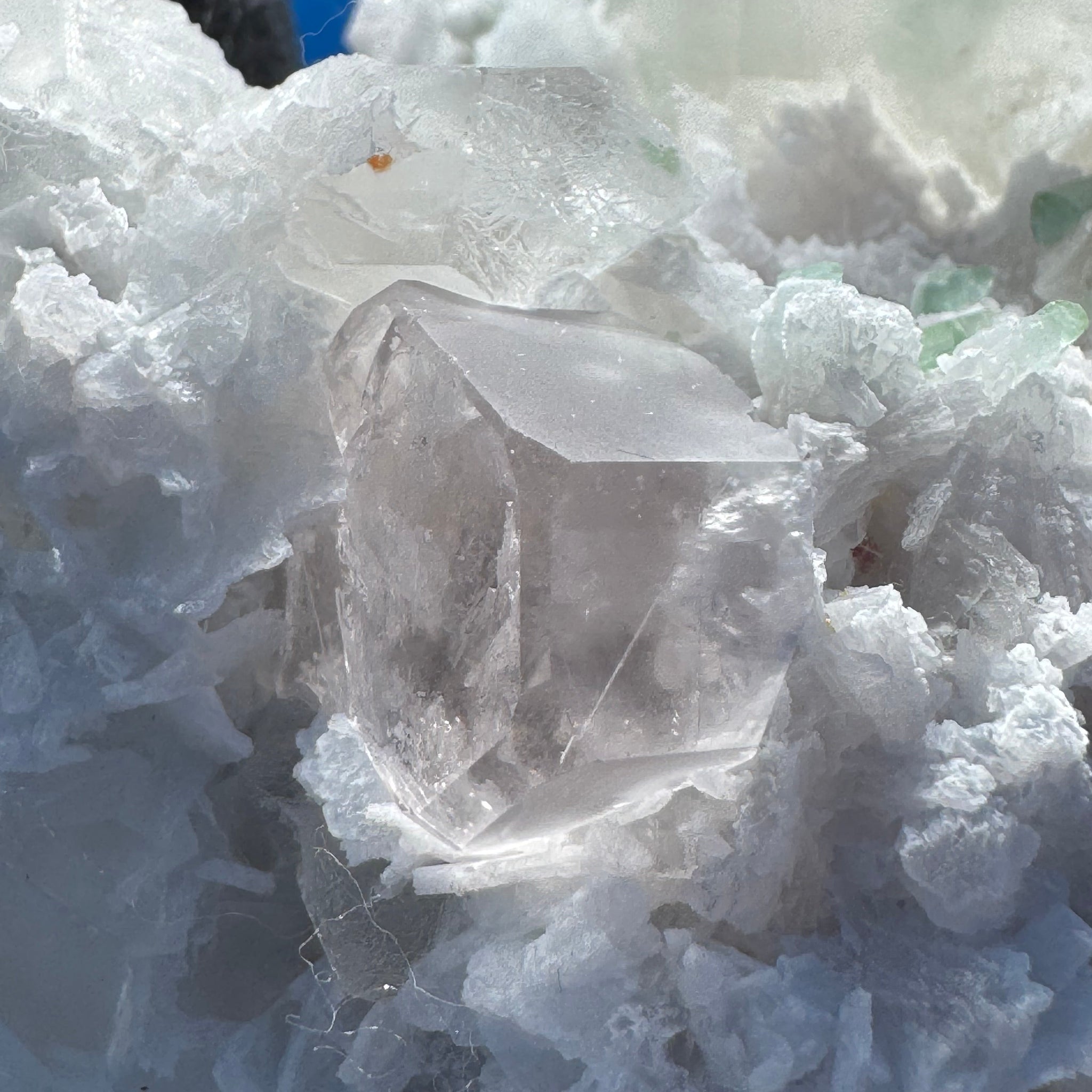 Morganite and Ttourmaline Specimen - 751g