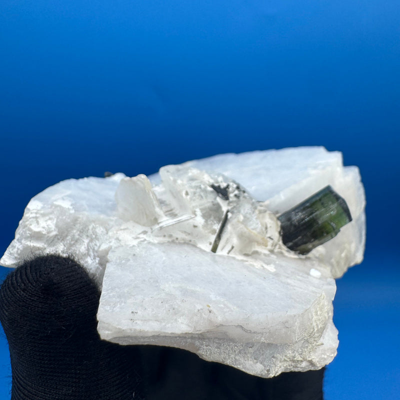 Green Cap Tourmaline Specimen - 237g
