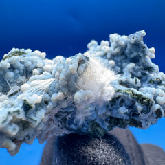 Okenite on Blue Chalcedony - 11g