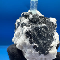 Aquamarine and Tourmaline Specimen - 269g