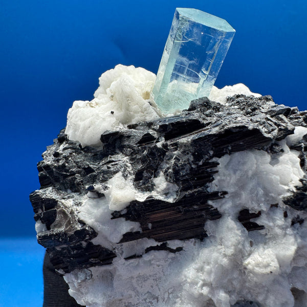 Aquamarine and Tourmaline Specimen - 269g