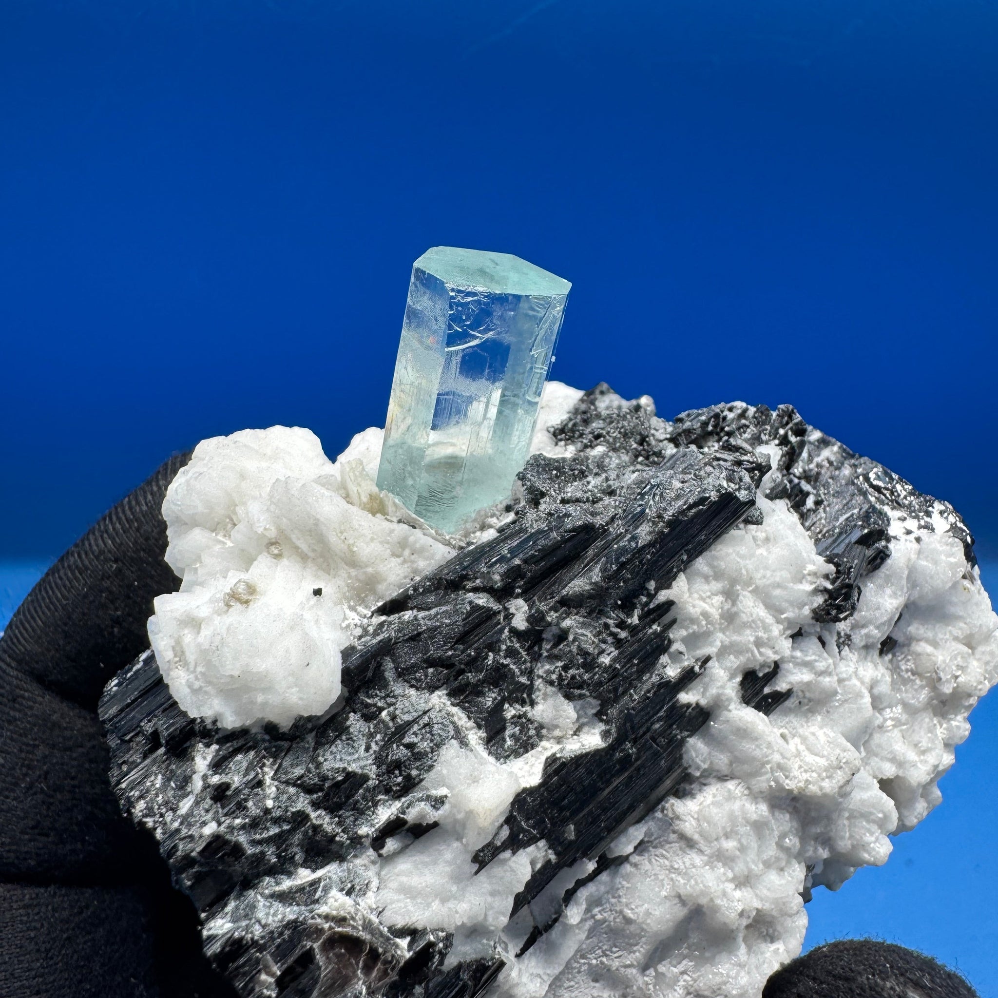 Aquamarine and Tourmaline Specimen - 269g