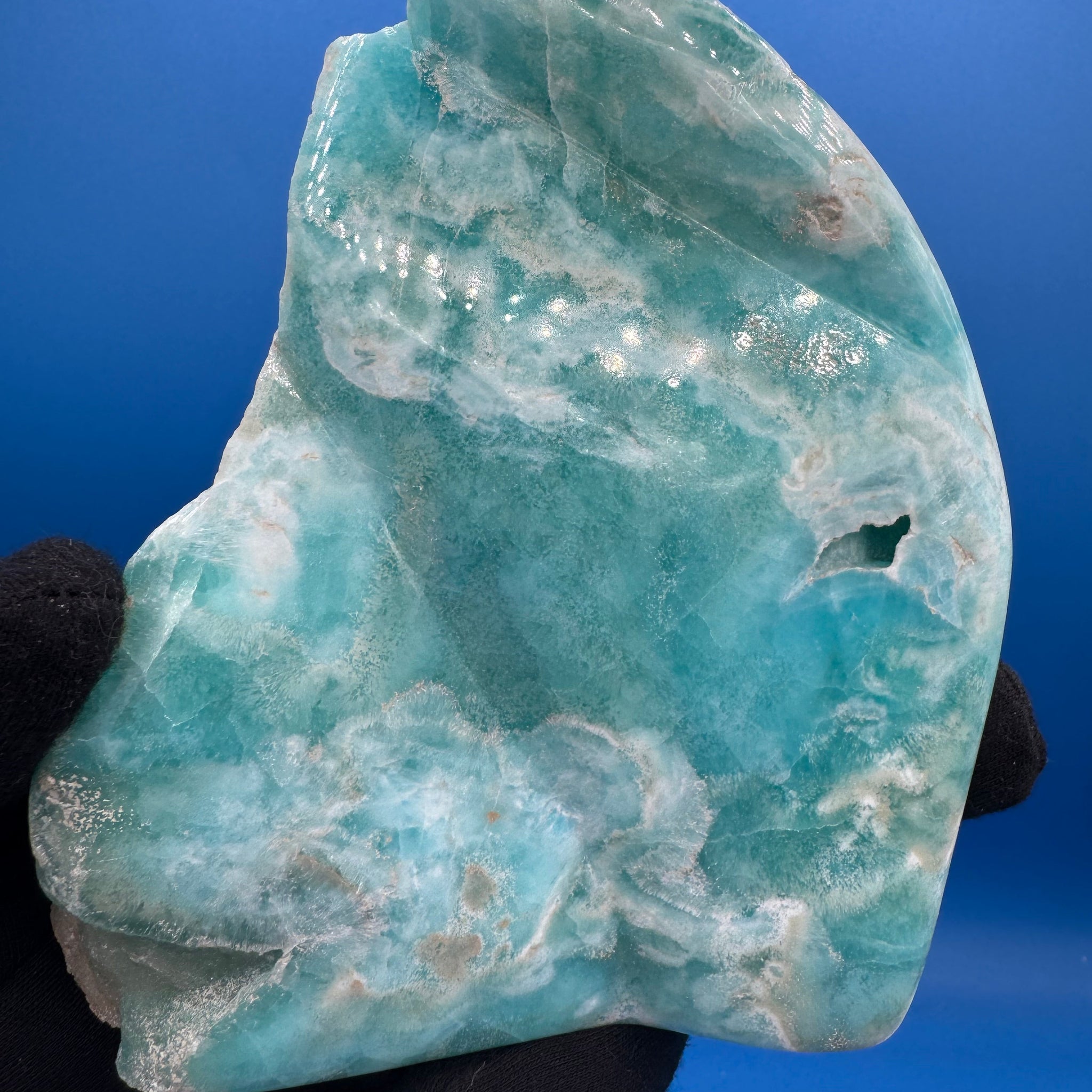 Blue Aragonite Free Form - 865g
