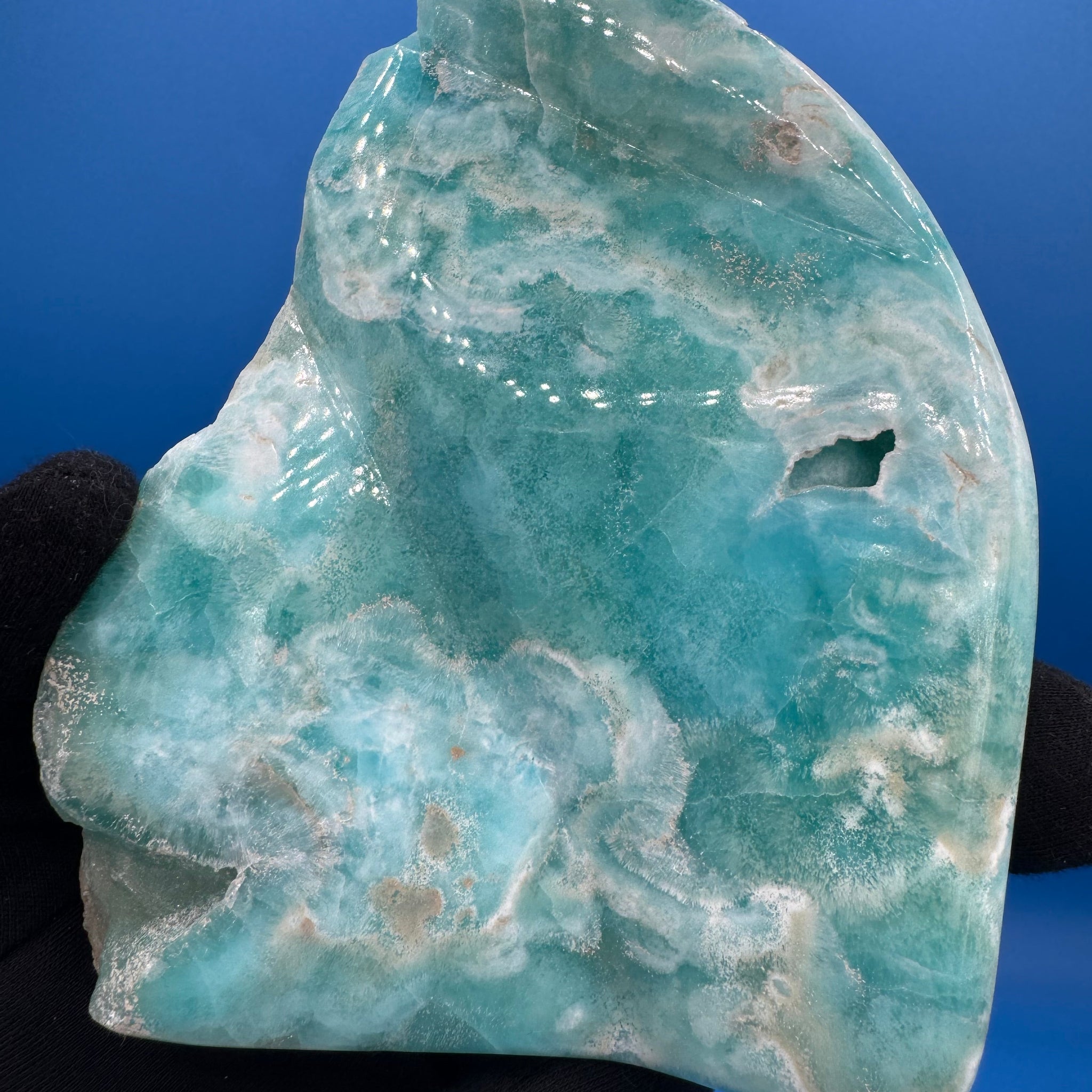 Blue Aragonite Free Form - 865g