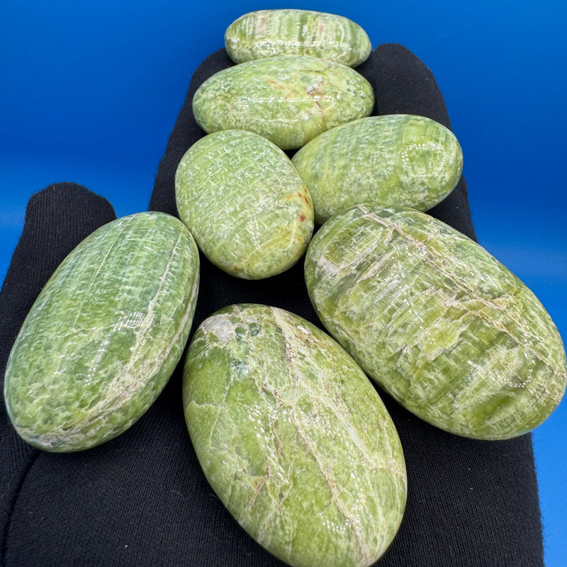 Tremolite Palm Stones - (Sold Individually)