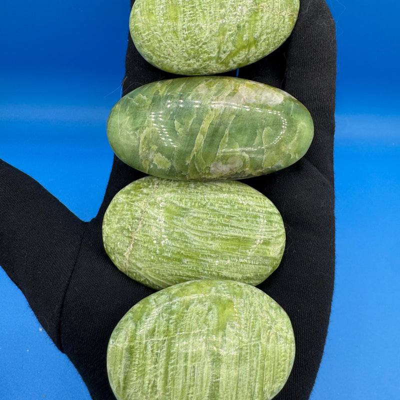 Tremolite Palm Stones - (Sold Individually)