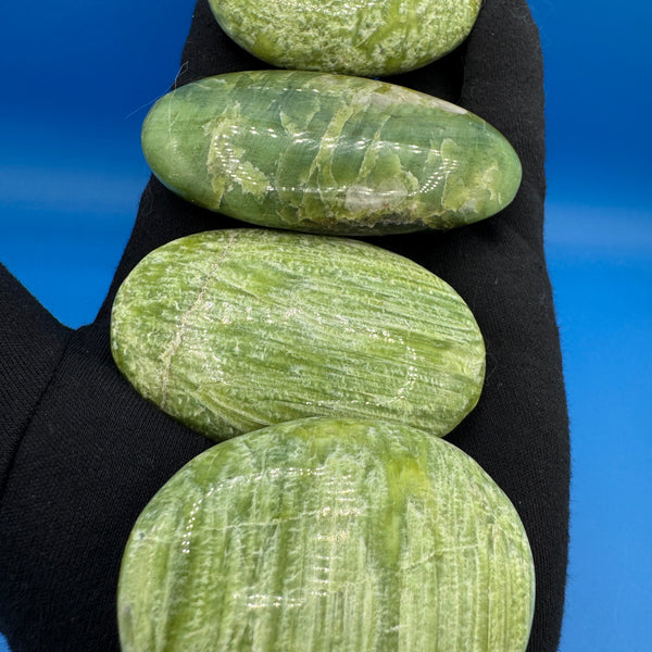 Tremolite Palm Stones - (Sold Individually)