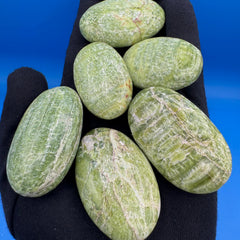 Tremolite Palm Stones - (Sold Individually)