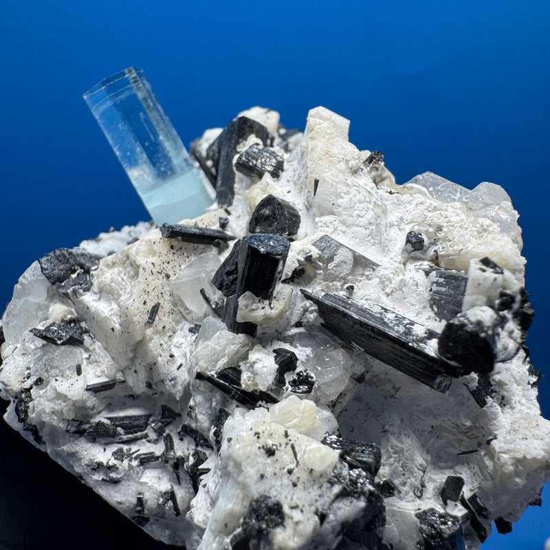Aquarmarine and Tourmaline Specimen - 230g