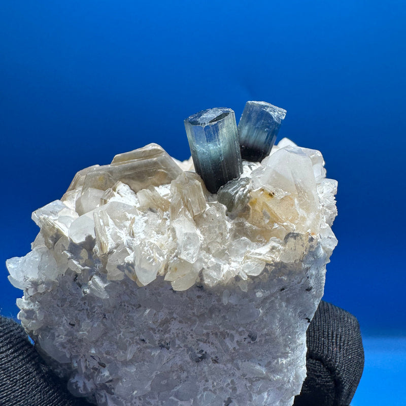 Blue Cap Tourmaline Speicmen - 102g