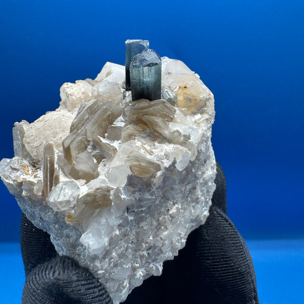 Blue Cap Tourmaline Speicmen - 102g
